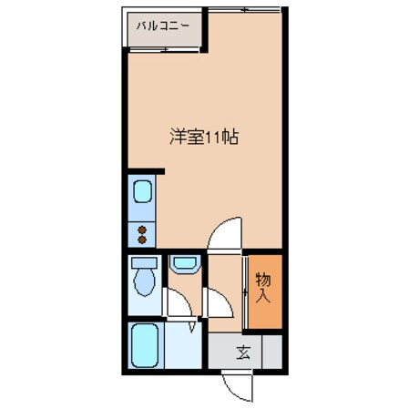 パルハイム尾方の物件間取画像